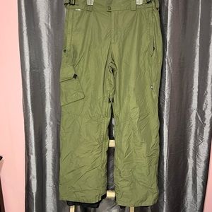 Columbia convert skiing snowboarding snow pants men’s large green